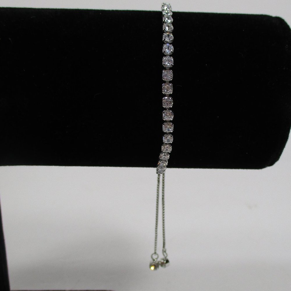 Silver Tennis Slider Bracelet NWOT
